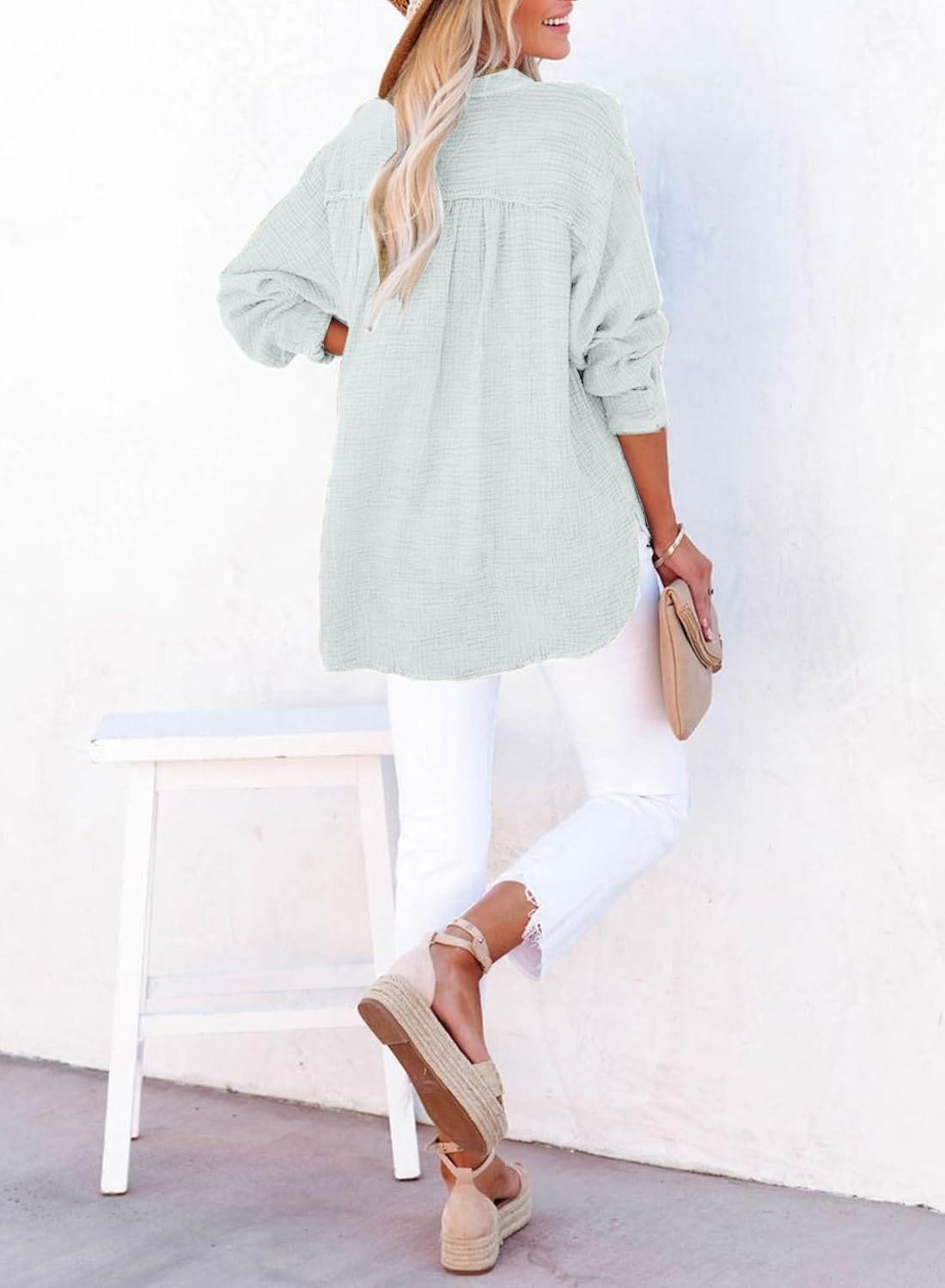 Vicky | Casual Button Blouse