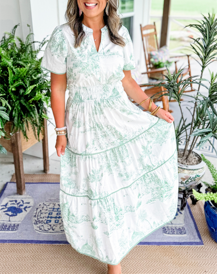 Eliza | Classic Toile Maxi