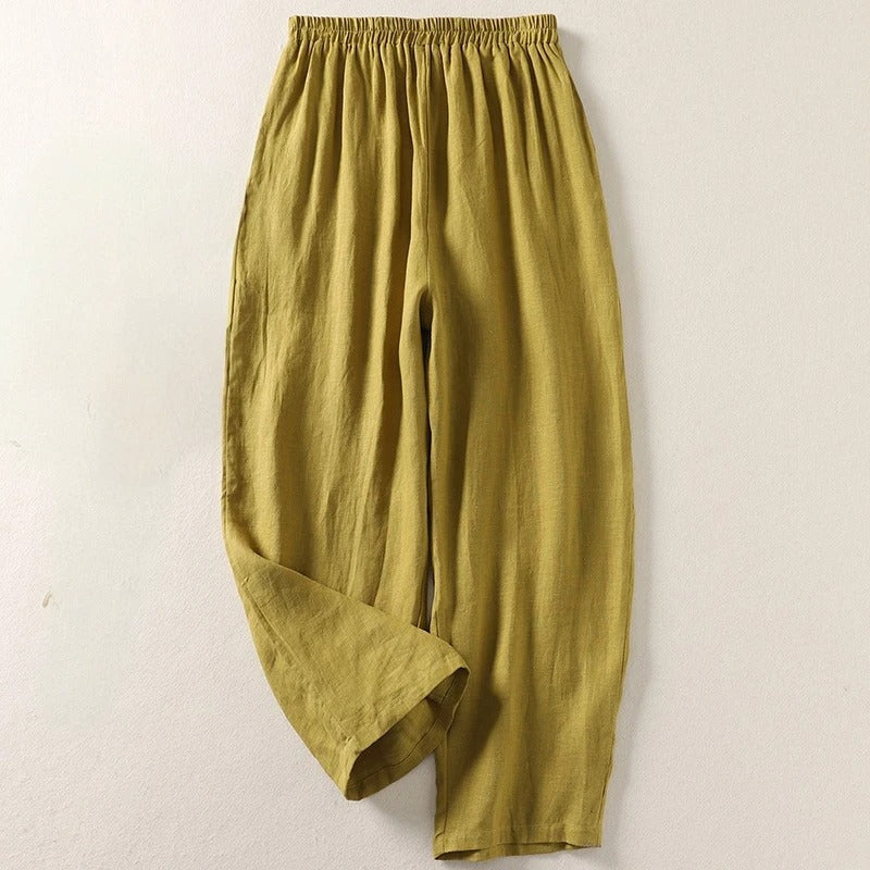 Lucy - Relaxed Elastic-Waist Trousers