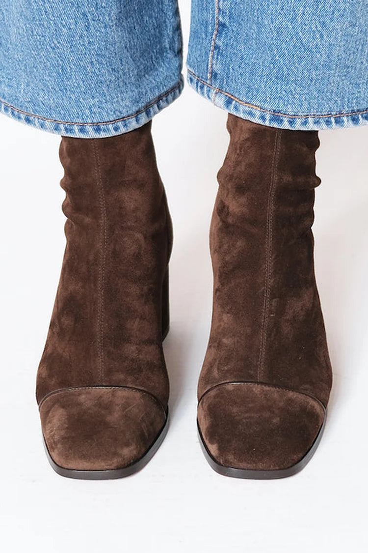 Reese™ | Square-Toe Heeled Boots