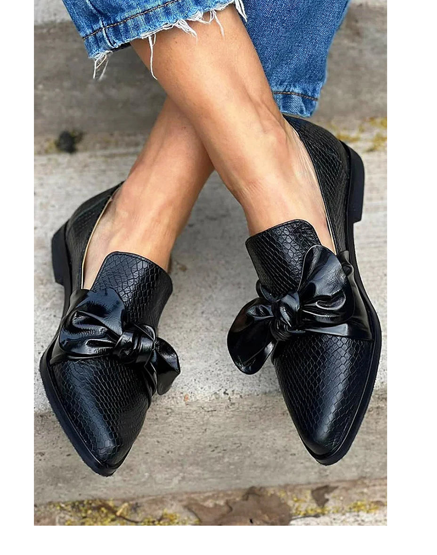 Sloane™ | Polished Bow Loafers