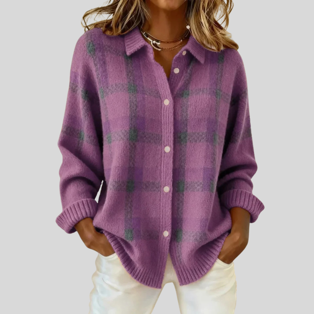 Alara™ | Retro Cheque Sweater