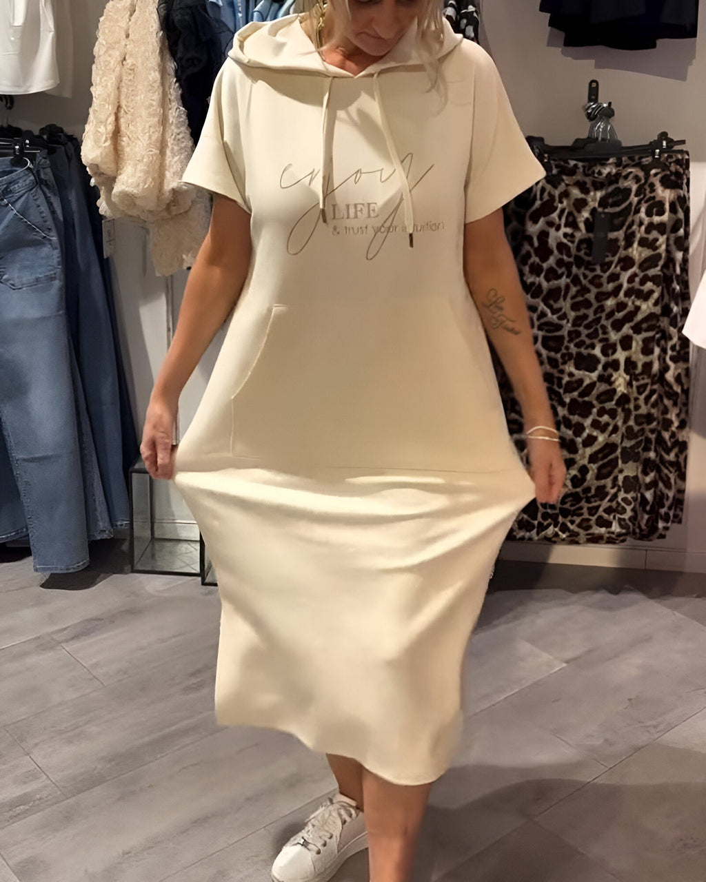 Bridget - Casual Hoodie Dress