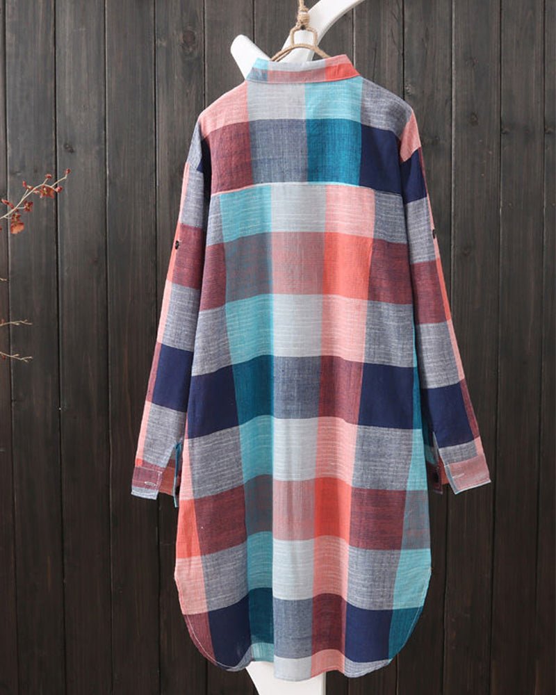 Ingrid | Flowy Plaid Shirt
