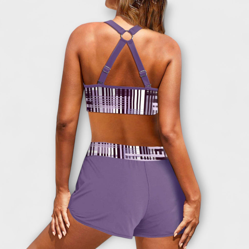 Janelle - High-Waisted Ribbed Bikini