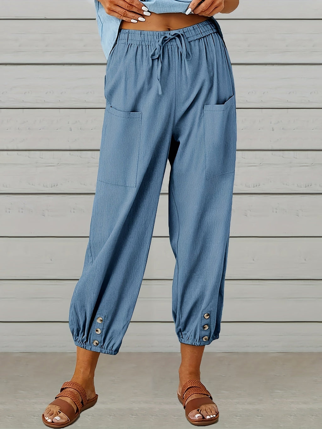 Kate - Wide Leg Capri Pants