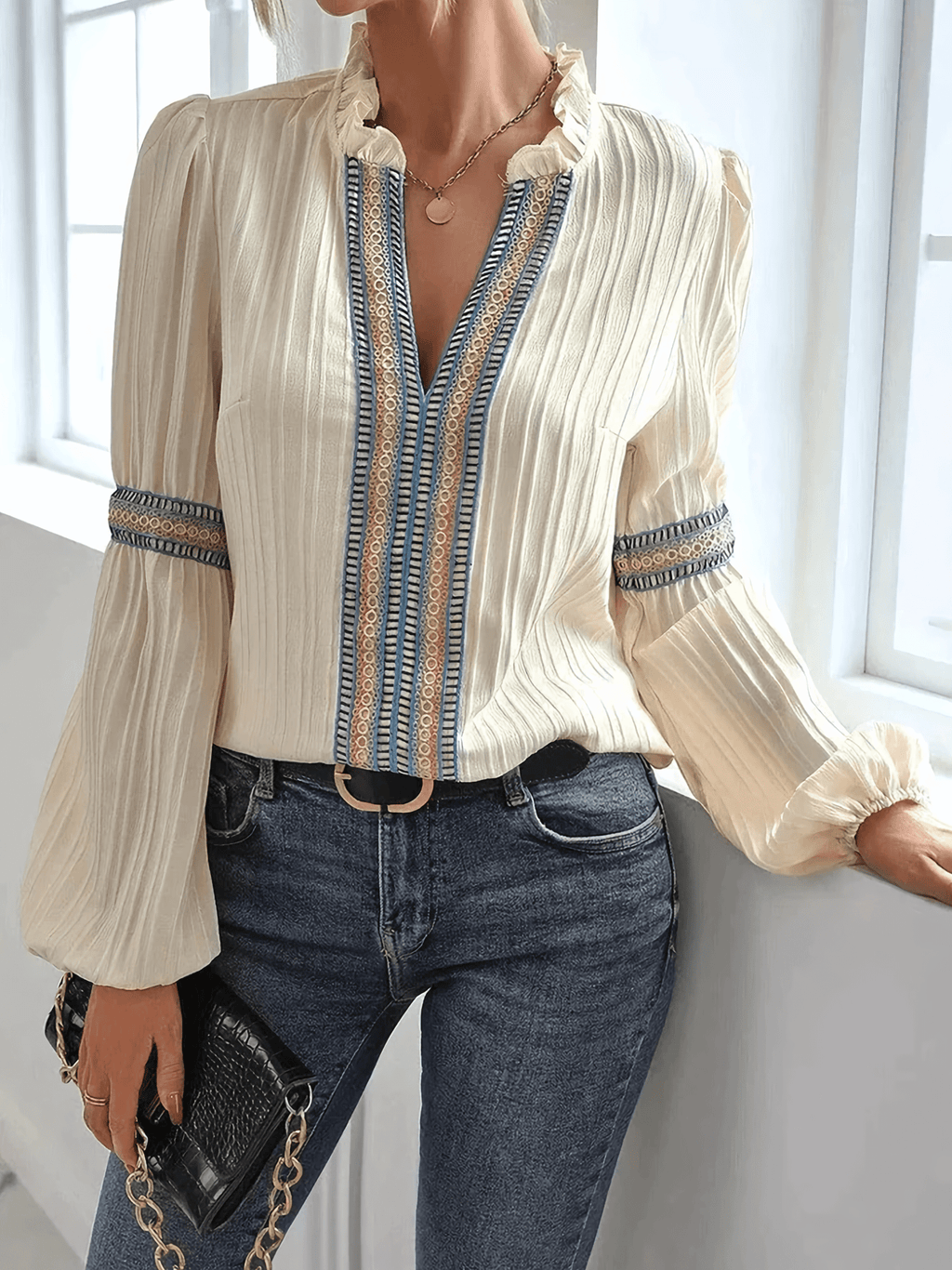 Rachel | Delicate Lace Blouse