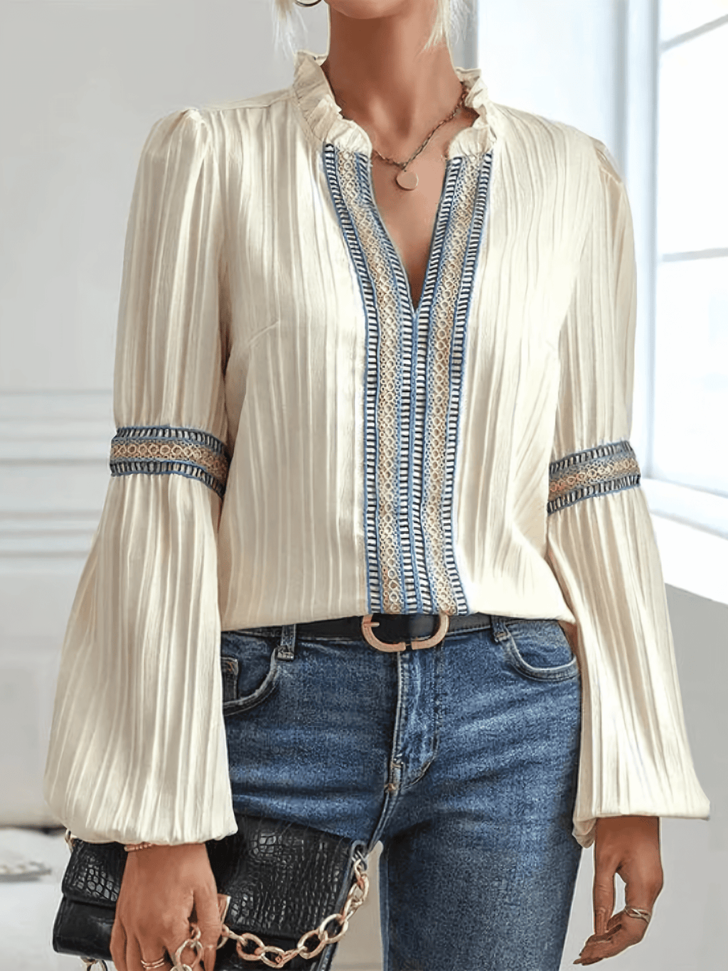 Rachel | Delicate Lace Blouse