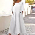 Lilano | Evans Button-Accent Midi Dress