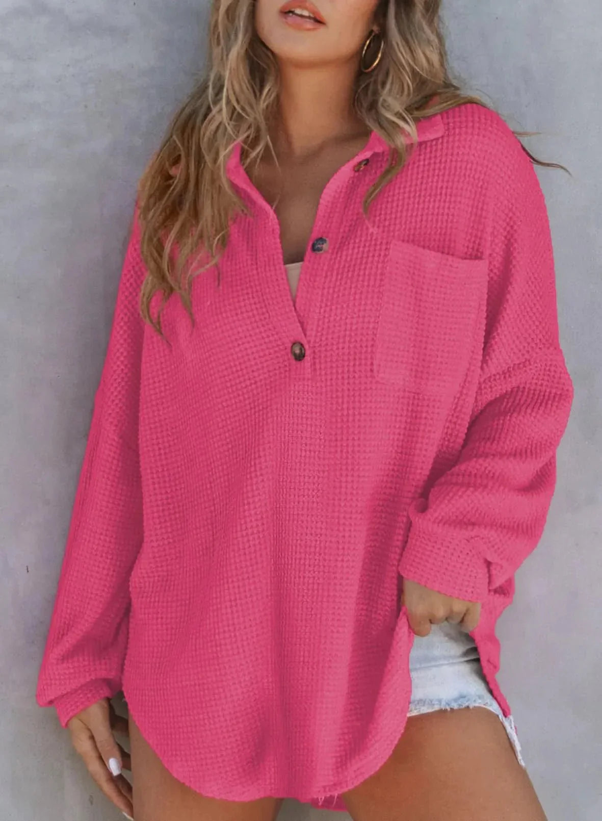 Luisa | Chic Waffle Jacket