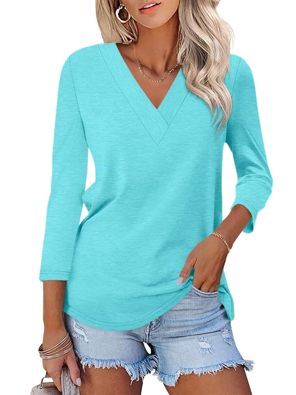Mika | Classic V-Neck Tee