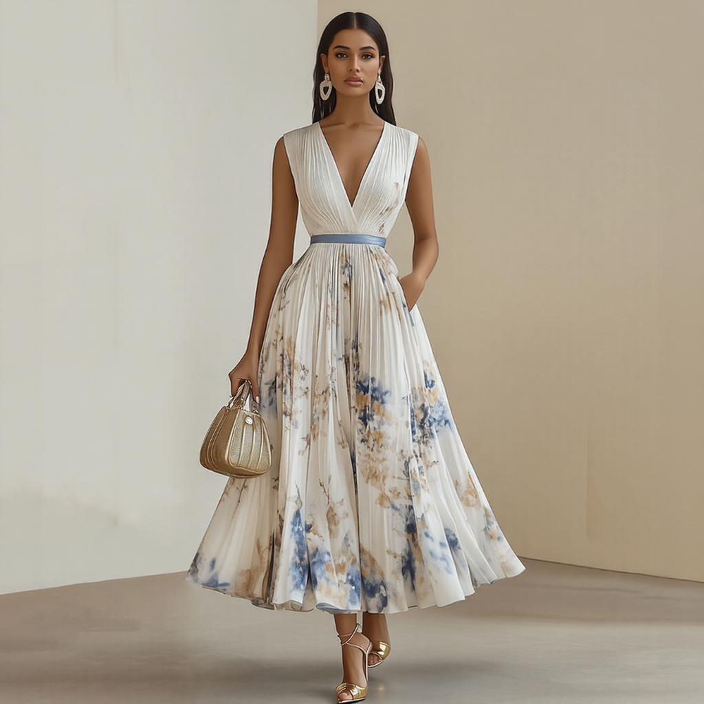 Elara | Dress with Soft V-Neck