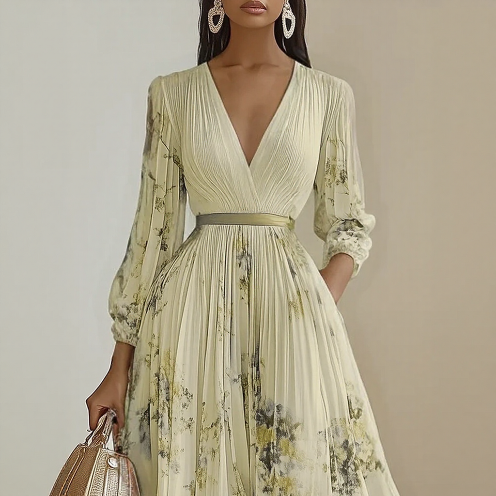 Elara | Dress with Soft V-Neck