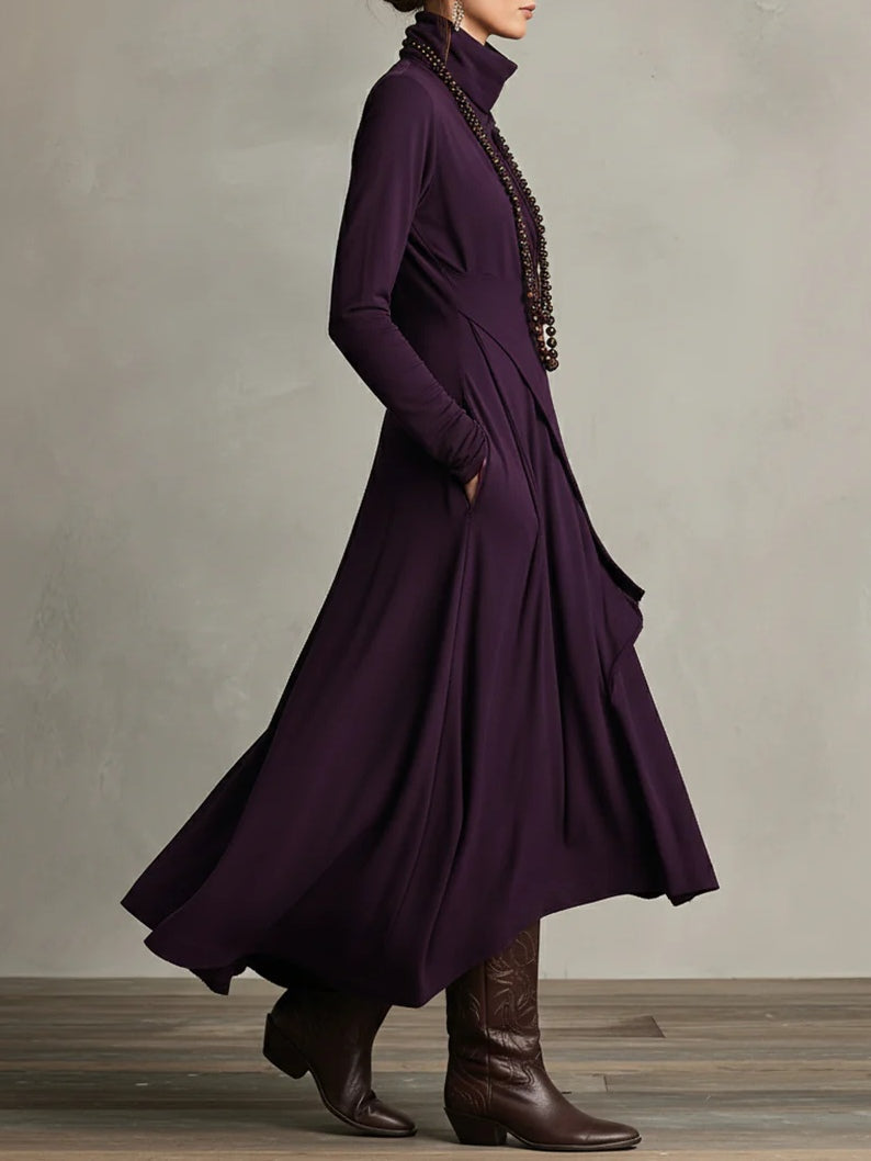 Yelena | Regal Pleated Maxi Dress