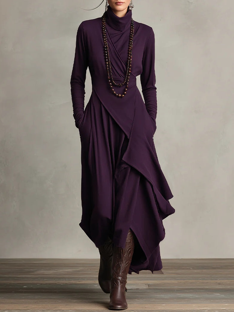 Yelena | Regal Pleated Maxi Dress