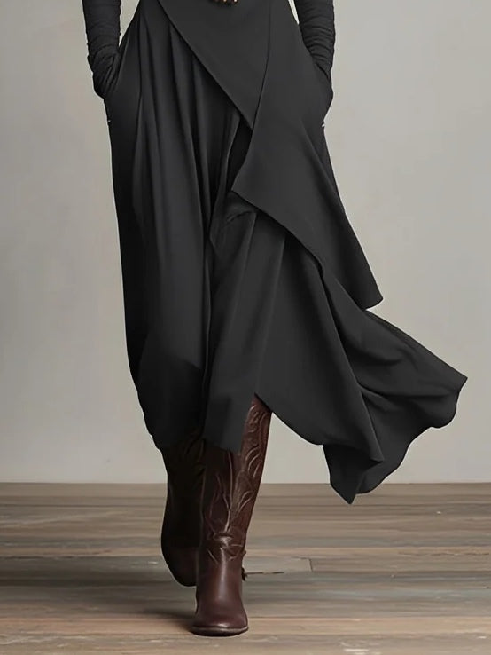 Yelena | Regal Pleated Maxi Dress
