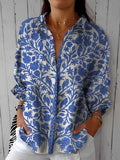Frederikke | Blue Garden Blouse