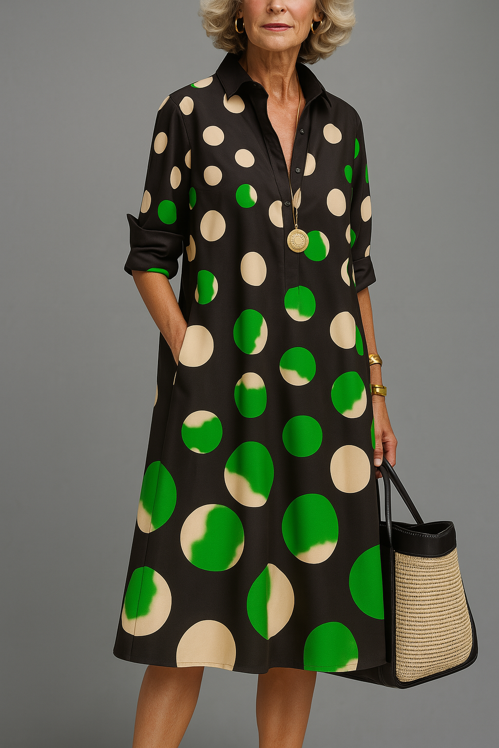Danielle – Luxe Midi Dress for Effortless Elegance