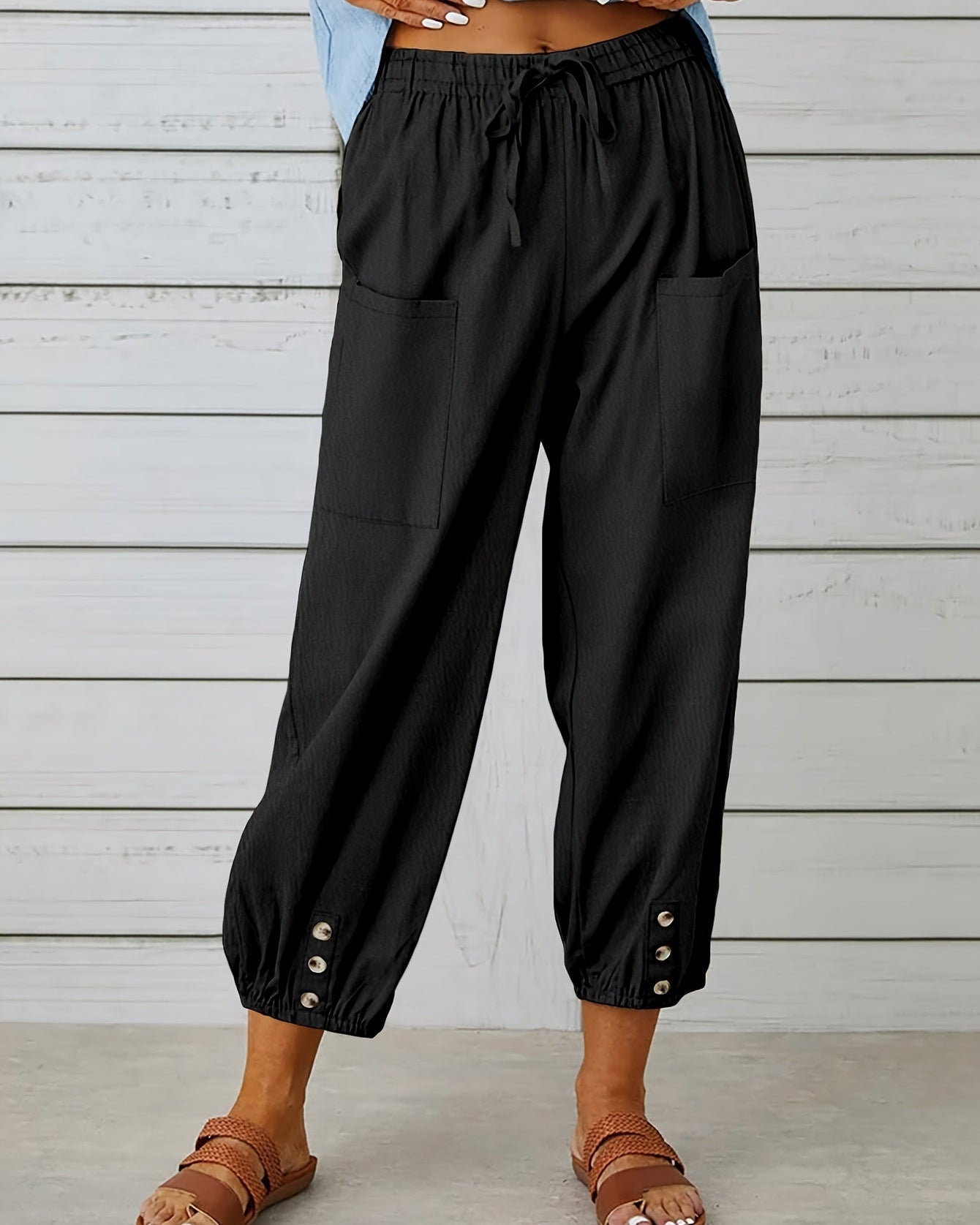 Kate - Wide Leg Capri Pants