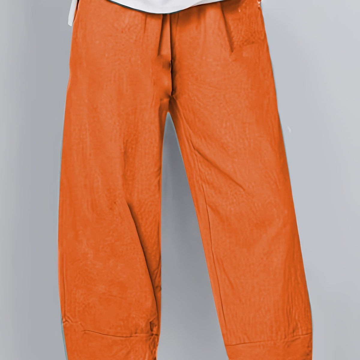 Anna - Asymmetric Hem Cropped Trousers