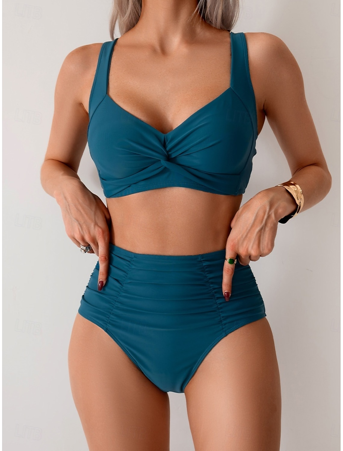 Nicole - Ruched Fabric Bikini